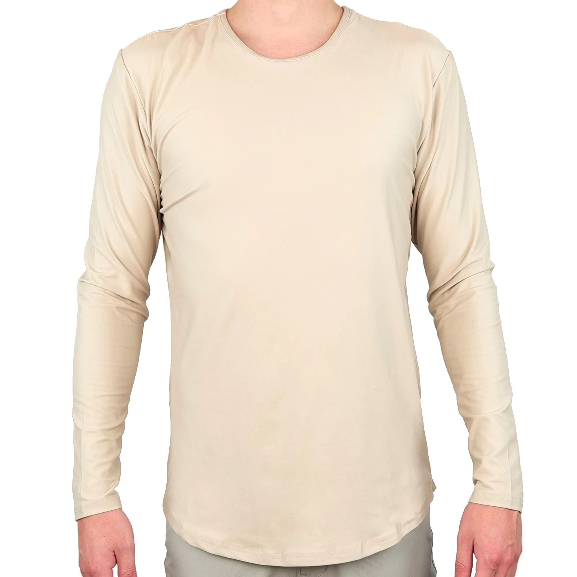 Premium Crew Curve Hem Long Sleeve - Final Sale