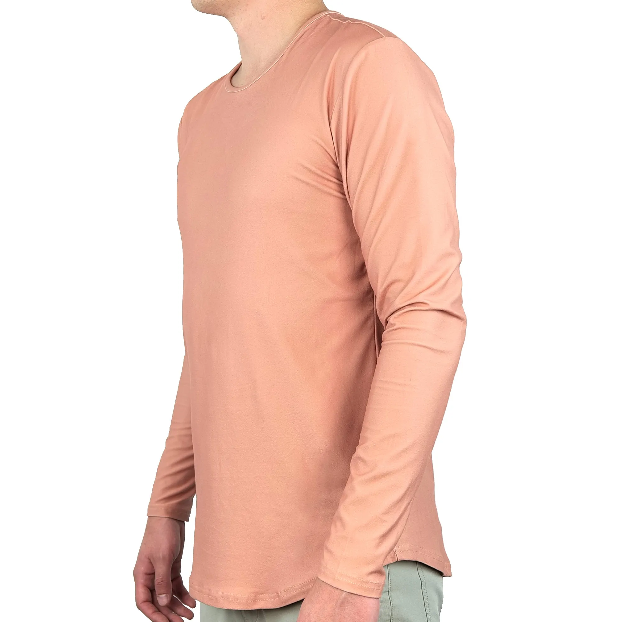 Premium Crew Curve Hem Long Sleeve - Final Sale