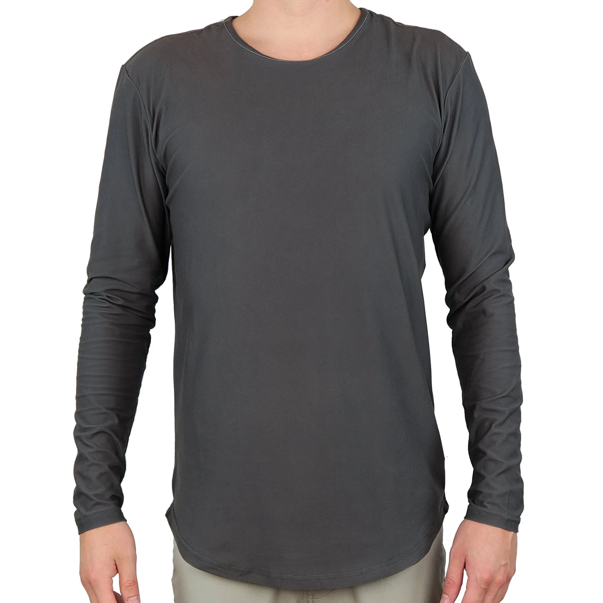 Premium Crew Curve Hem Long Sleeve - Final Sale