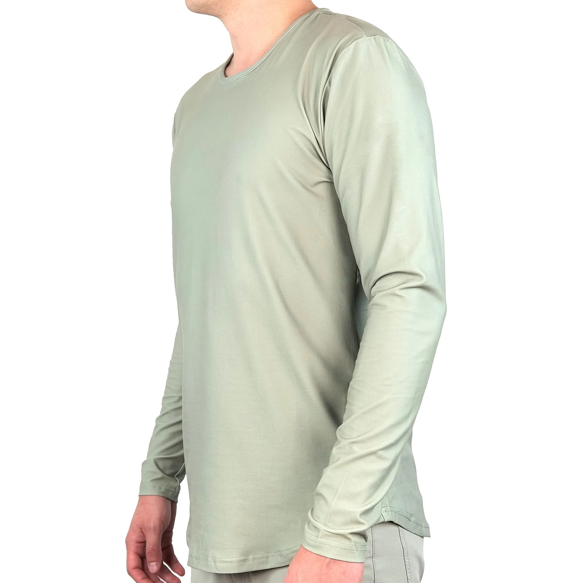 Premium Crew Curve Hem Long Sleeve - Final Sale