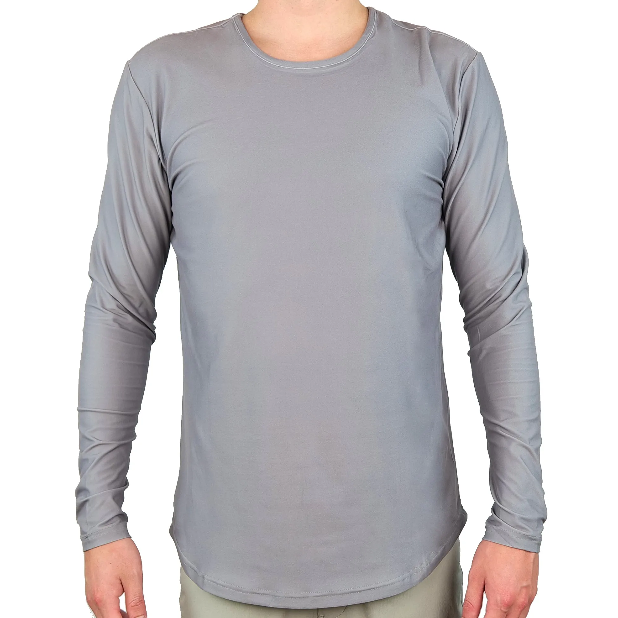 Premium Crew Curve Hem Long Sleeve - Final Sale