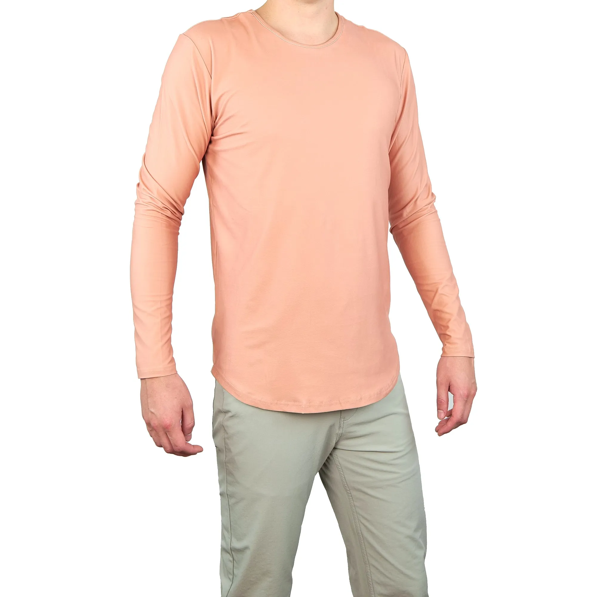 Premium Crew Curve Hem Long Sleeve - Final Sale