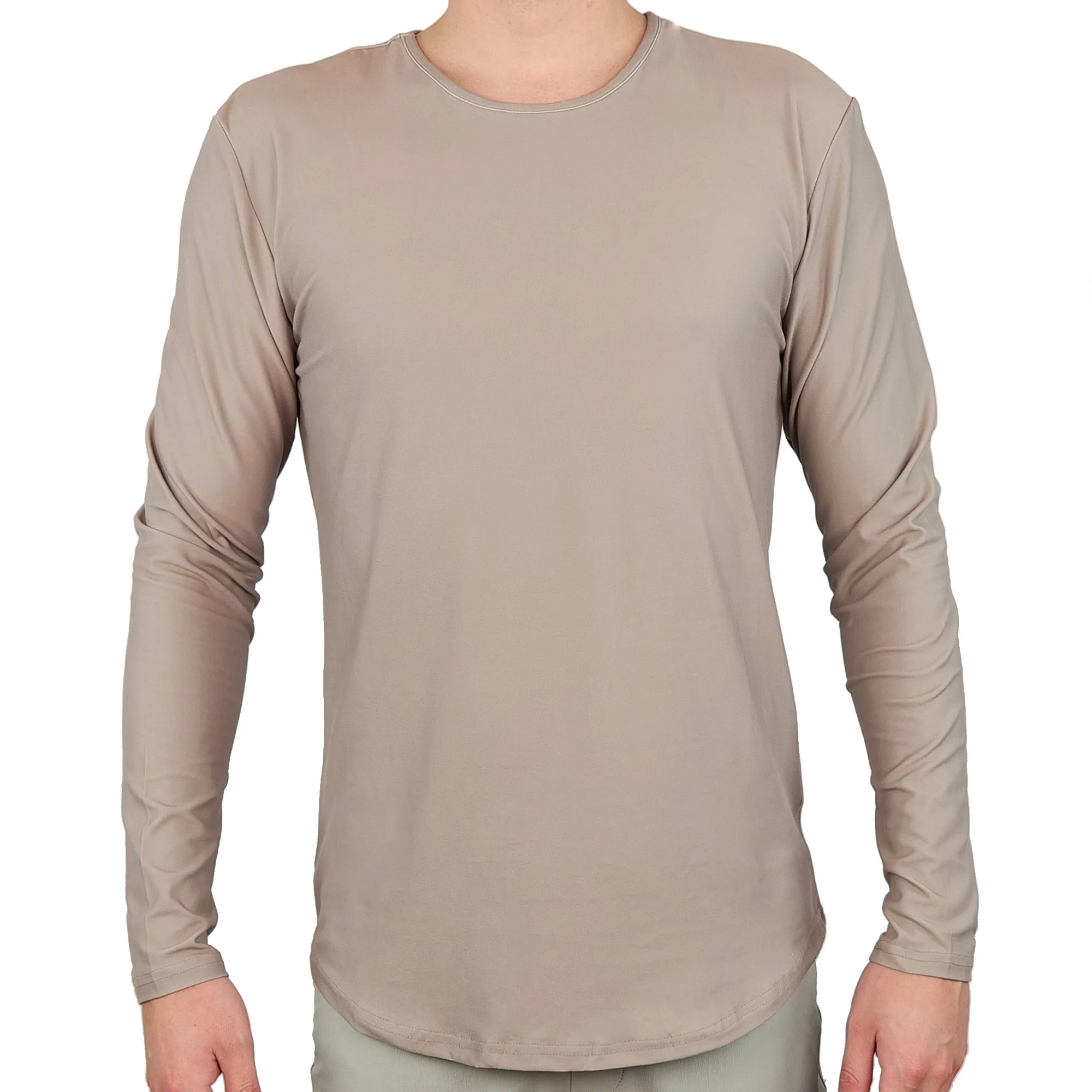 Premium Crew Curve Hem Long Sleeve - Final Sale