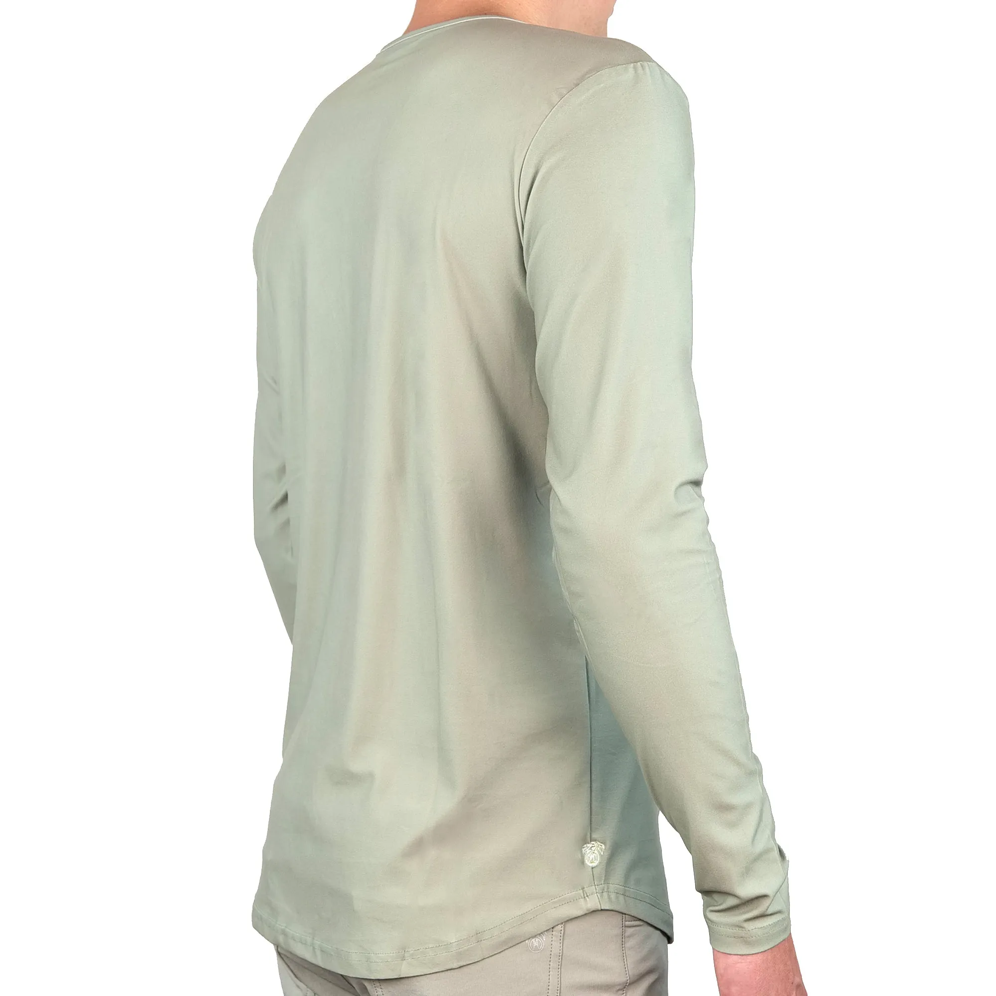 Premium Crew Curve Hem Long Sleeve - Final Sale