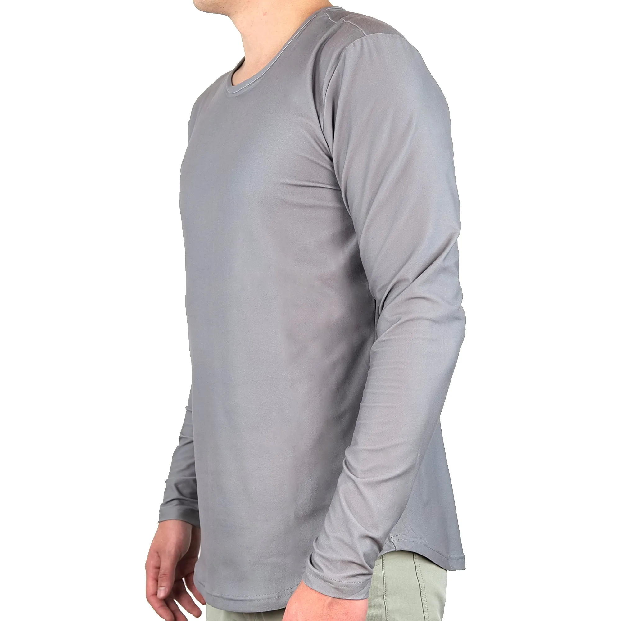 Premium Crew Curve Hem Long Sleeve - Final Sale