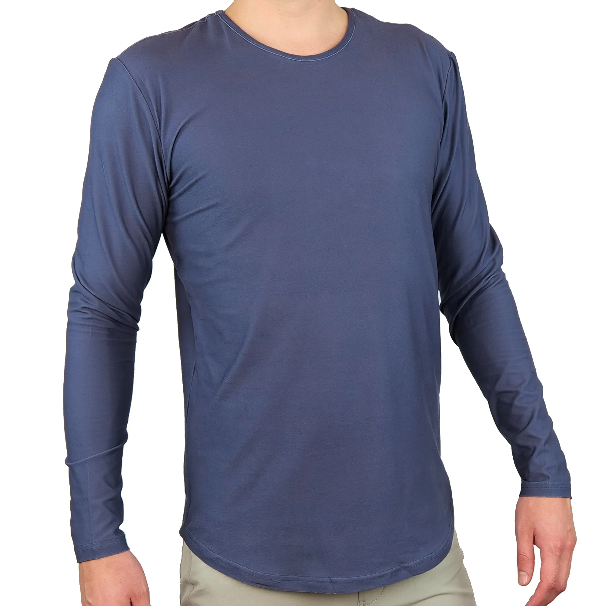 Premium Crew Curve Hem Long Sleeve - Final Sale