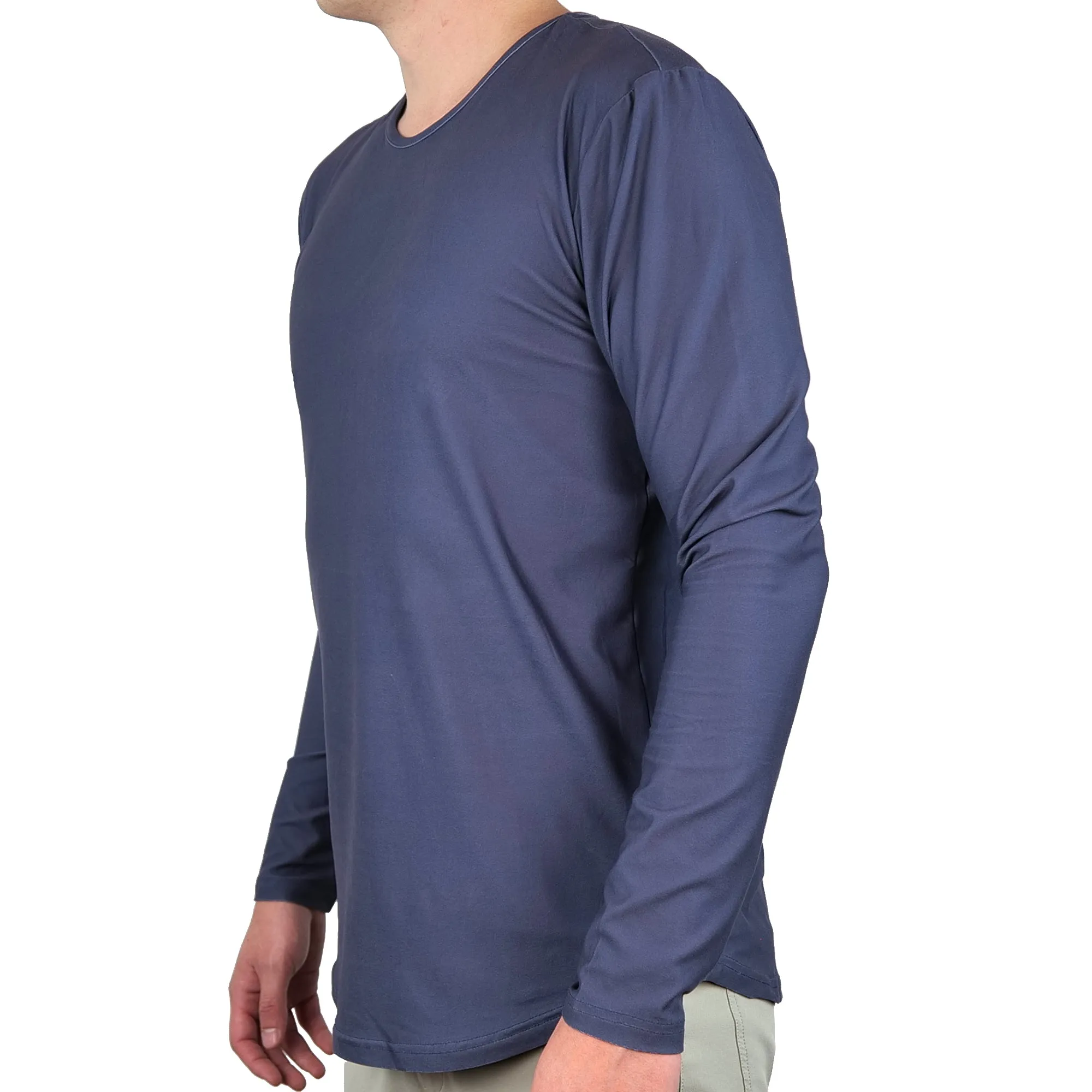 Premium Crew Curve Hem Long Sleeve - Final Sale