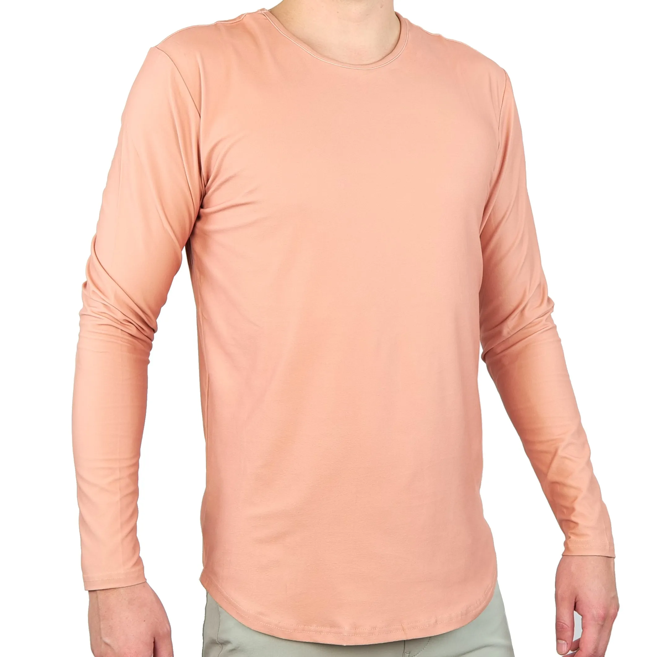 Premium Crew Curve Hem Long Sleeve - Final Sale