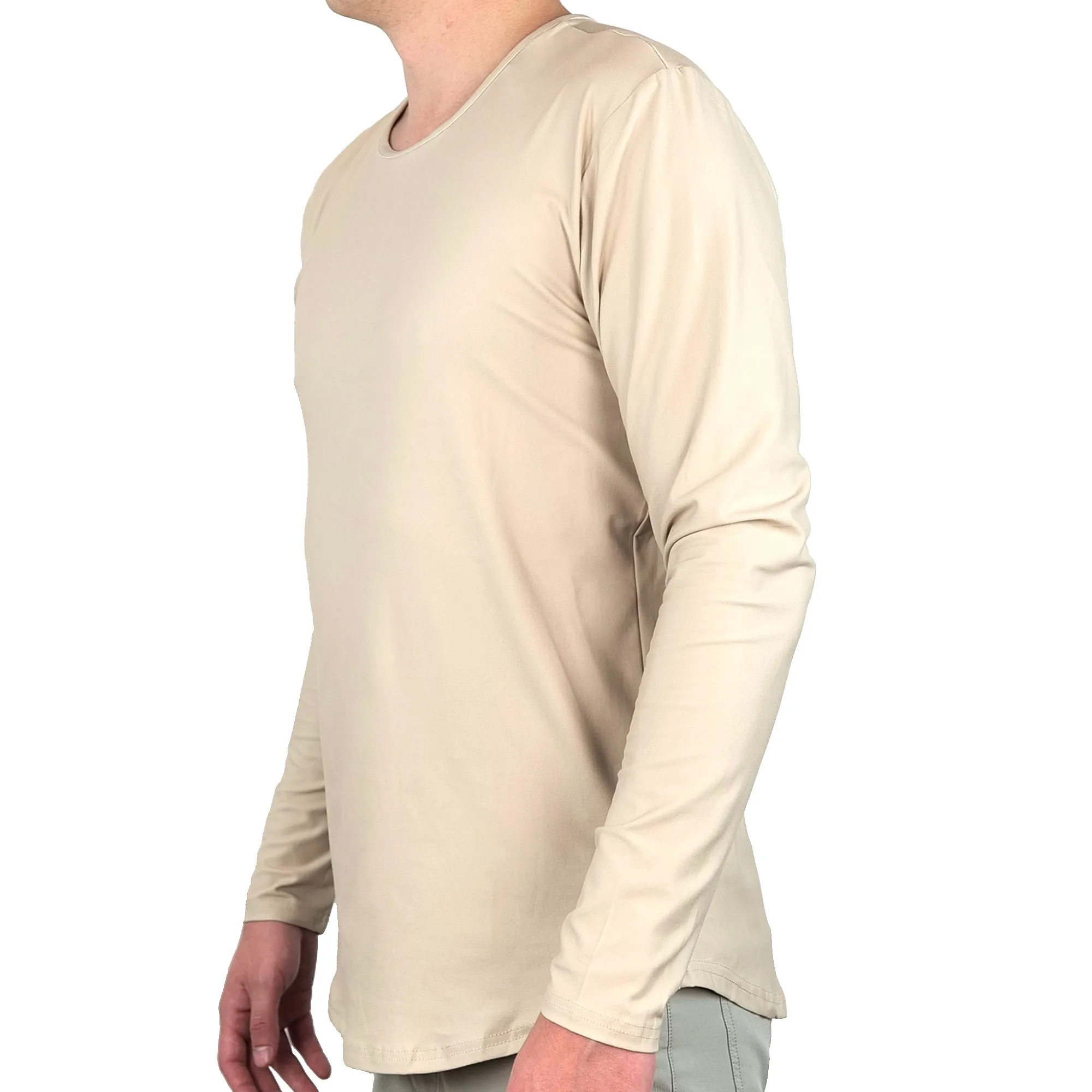 Premium Crew Curve Hem Long Sleeve - Final Sale