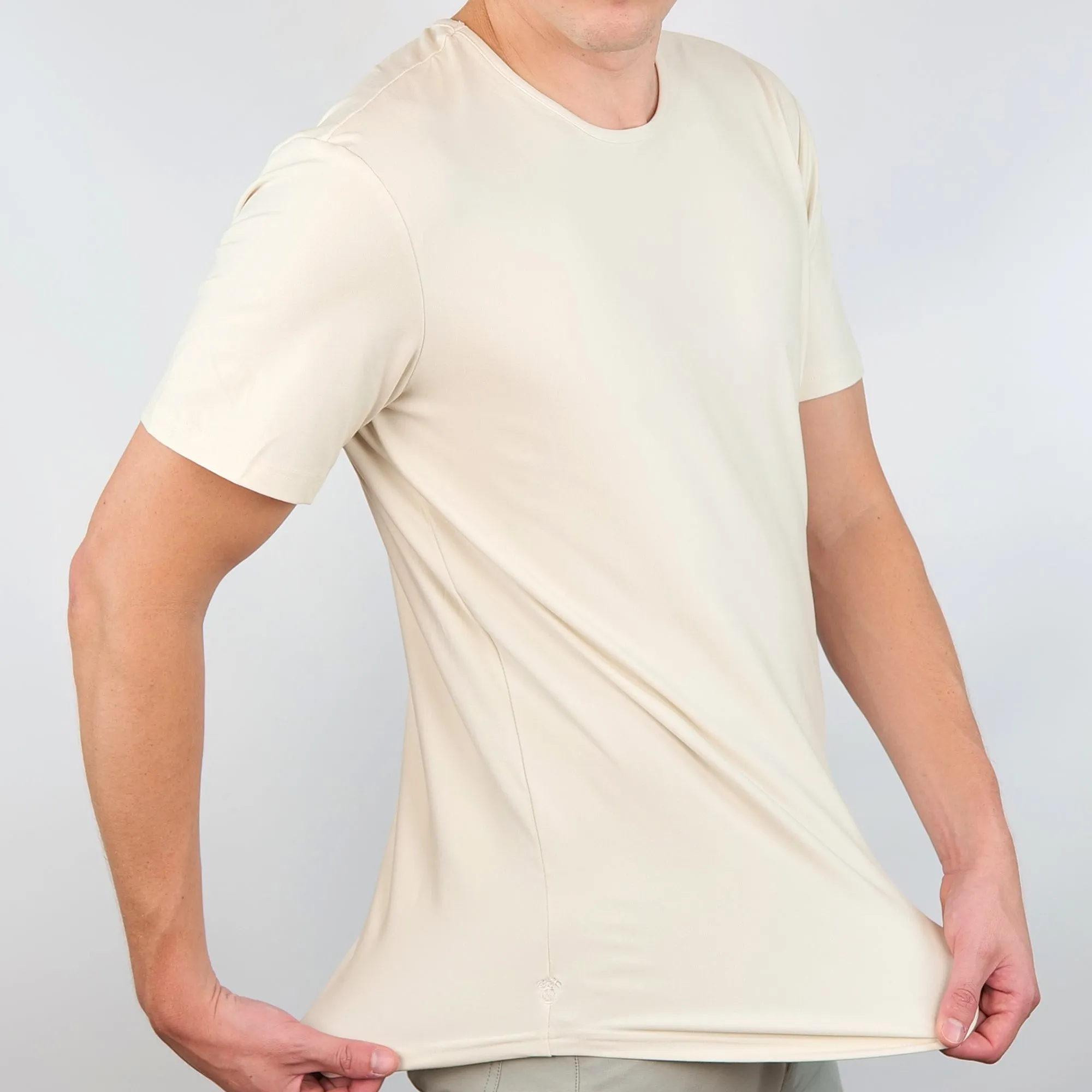 Premium Crew Curve Hem Short Sleeve - Final Sale