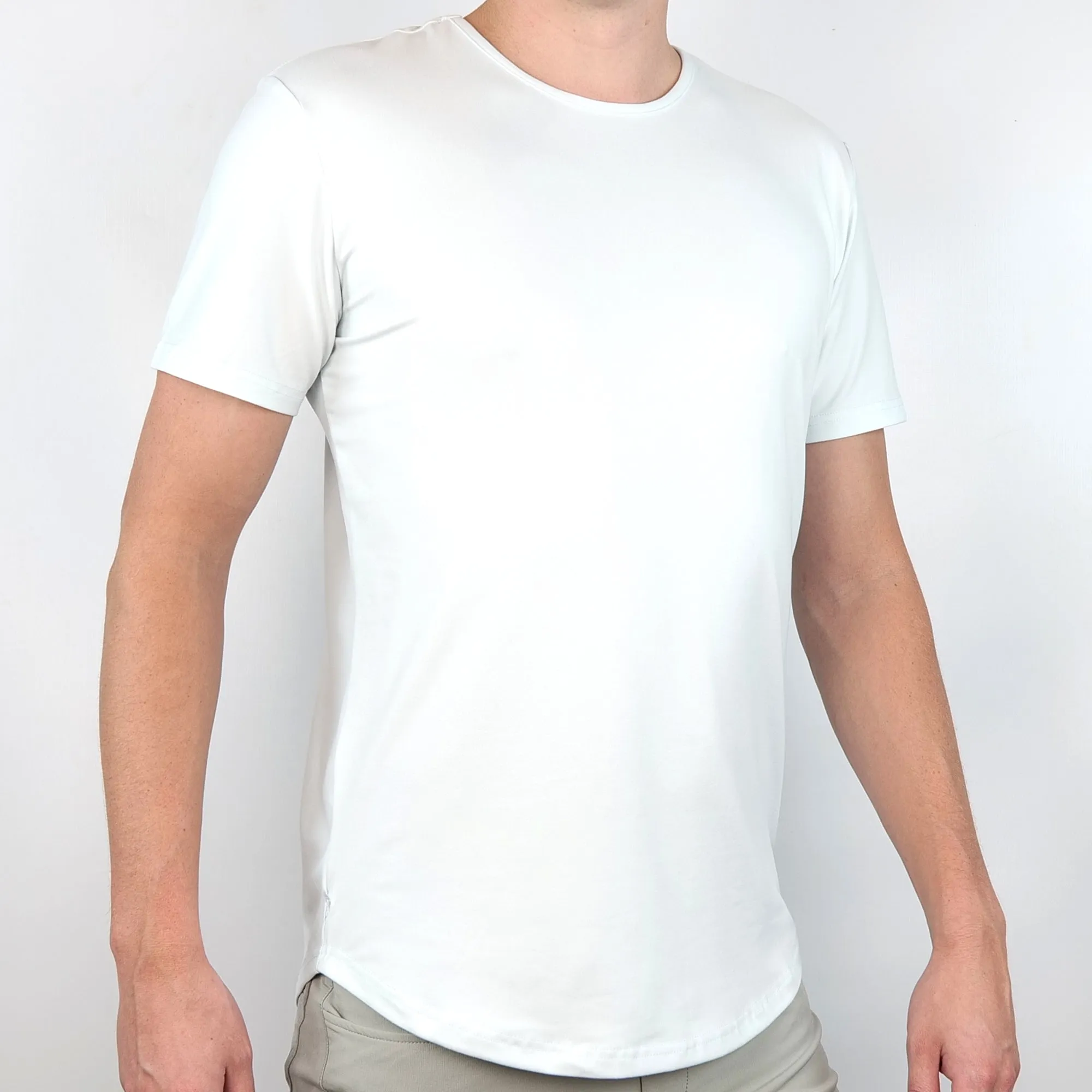 Premium Crew Curve Hem Short Sleeve - Final Sale