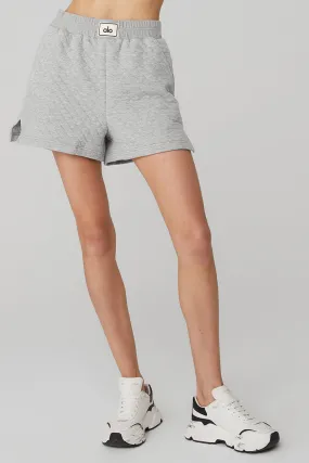 Quilted Arena Boxing Short - Athletic Heather Grey