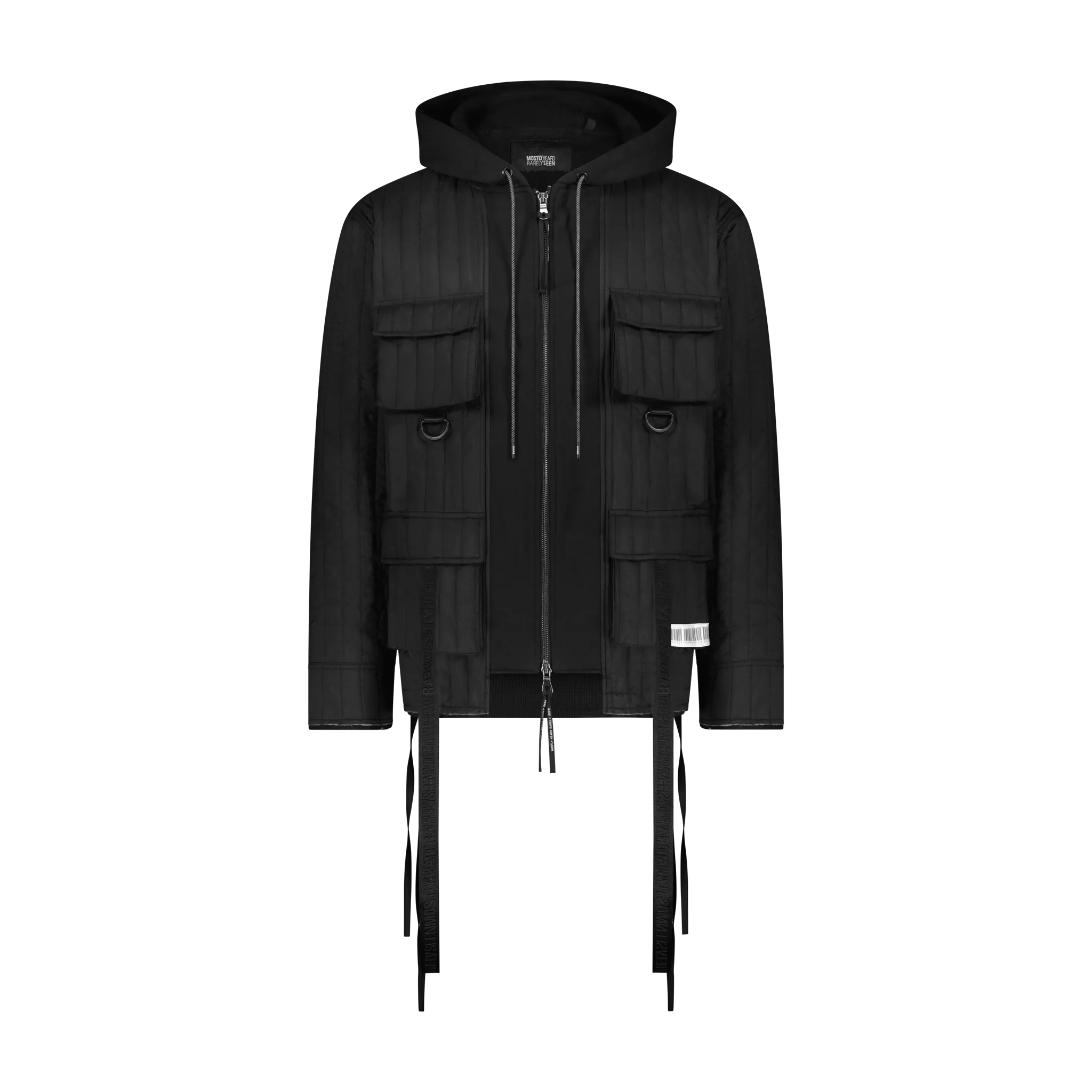 "QUILTED M65 ZIP UP HOODIE"