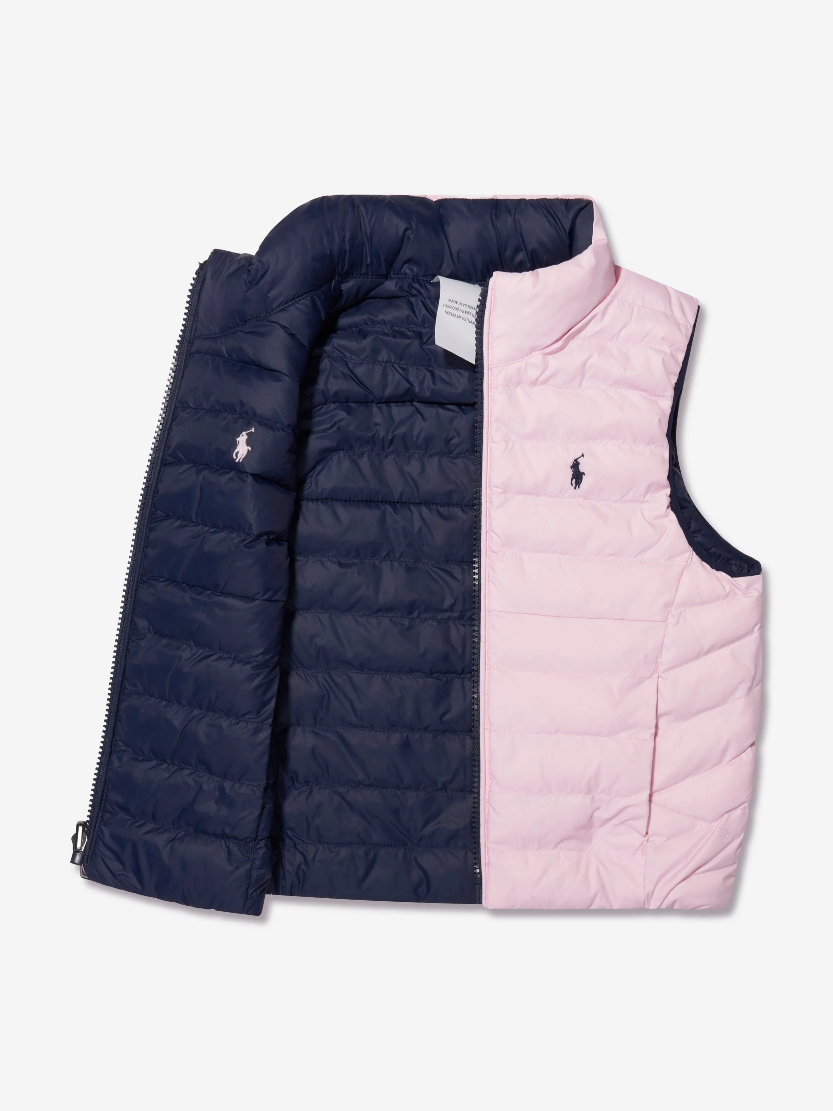 Ralph Lauren Girls Reversible Gilet in Navy