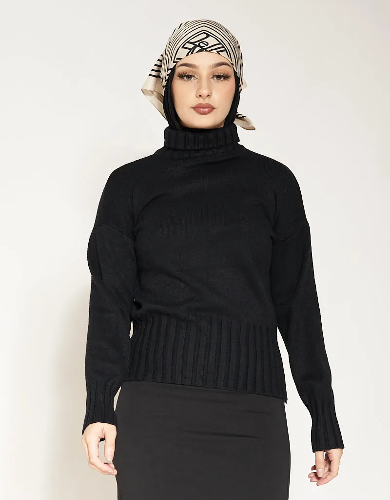 Rib Edge Knit Top