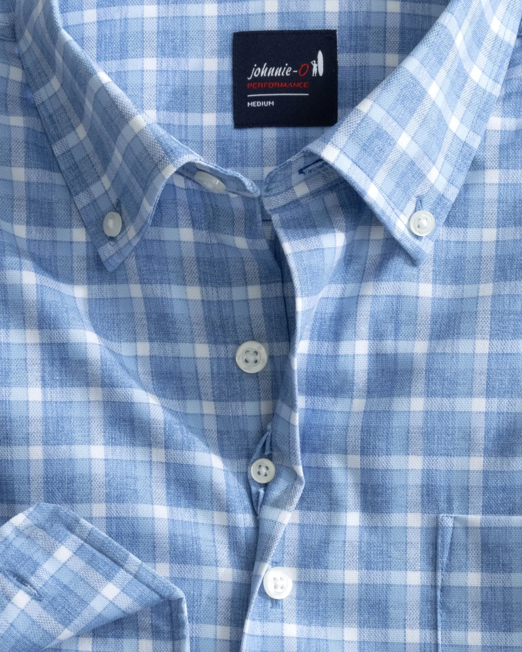 Roosevelt Performance Button Up Shirt - Navy