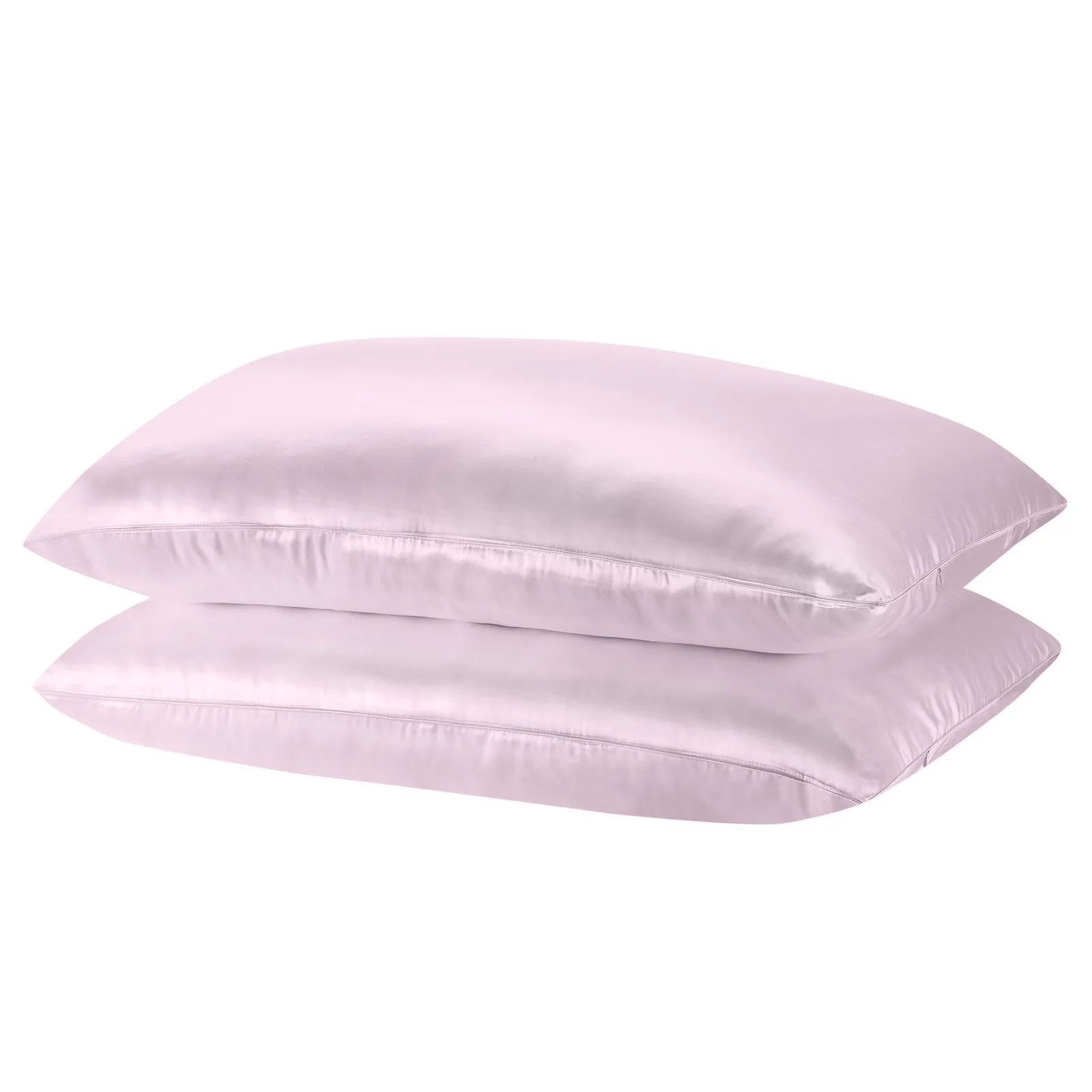 Royal Comfort Mulberry Soft Silk Hypoallergenic Pillowcase Twin Pack 51 x 76cm 51 x 76 cm Lilac