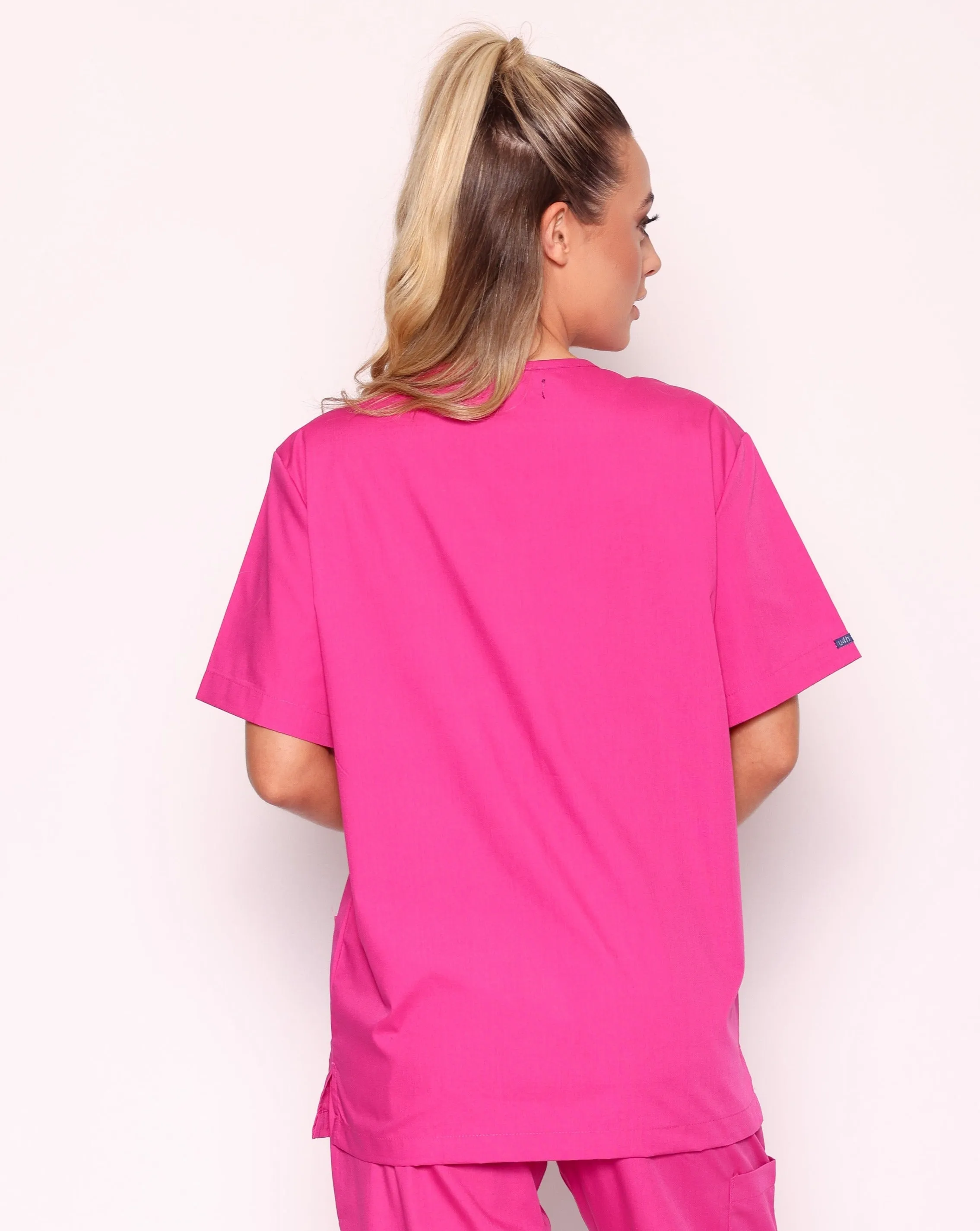 Sandringham Unisex Three Pocket Scrub Tunic - Classic Pink