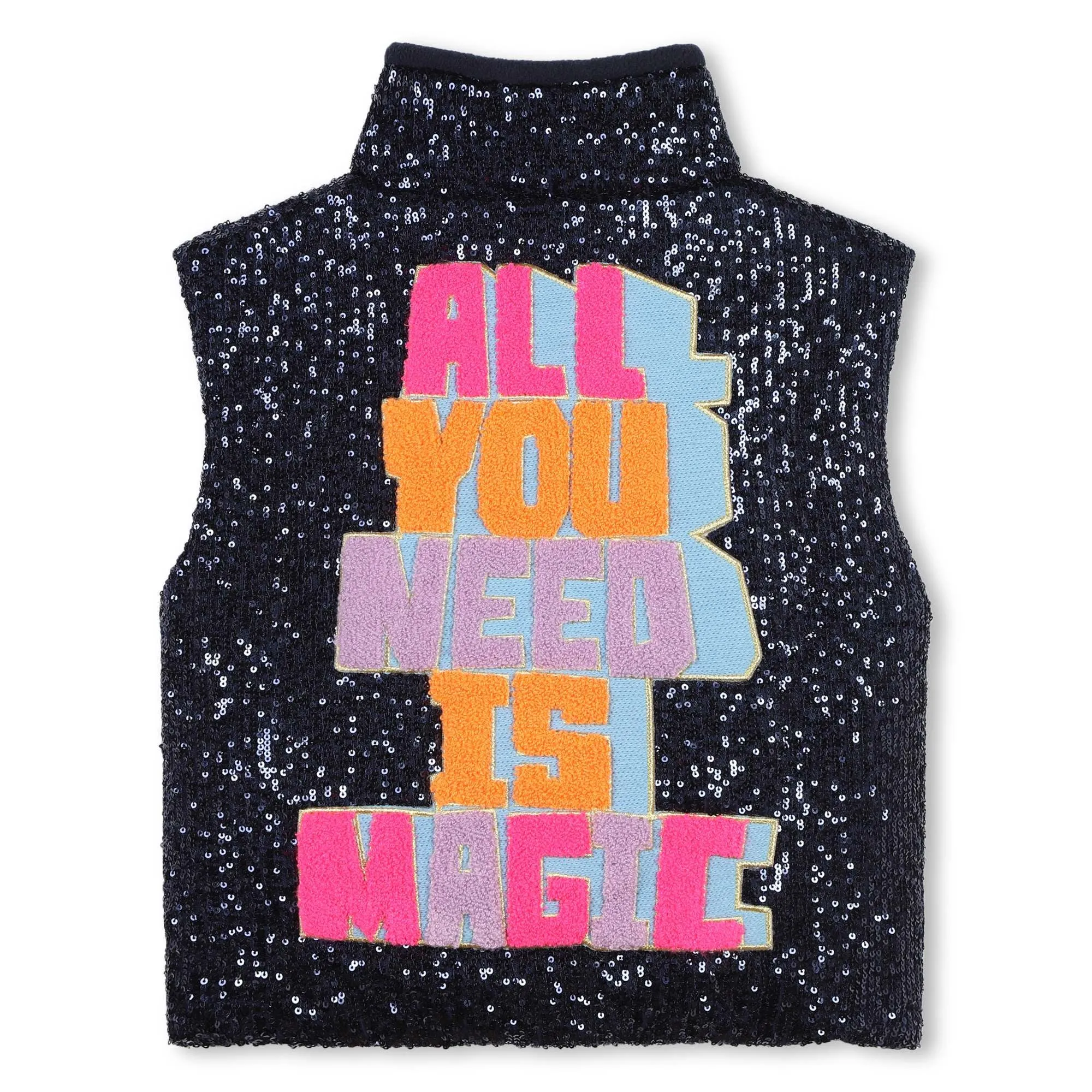 Sequin Puffer Vest