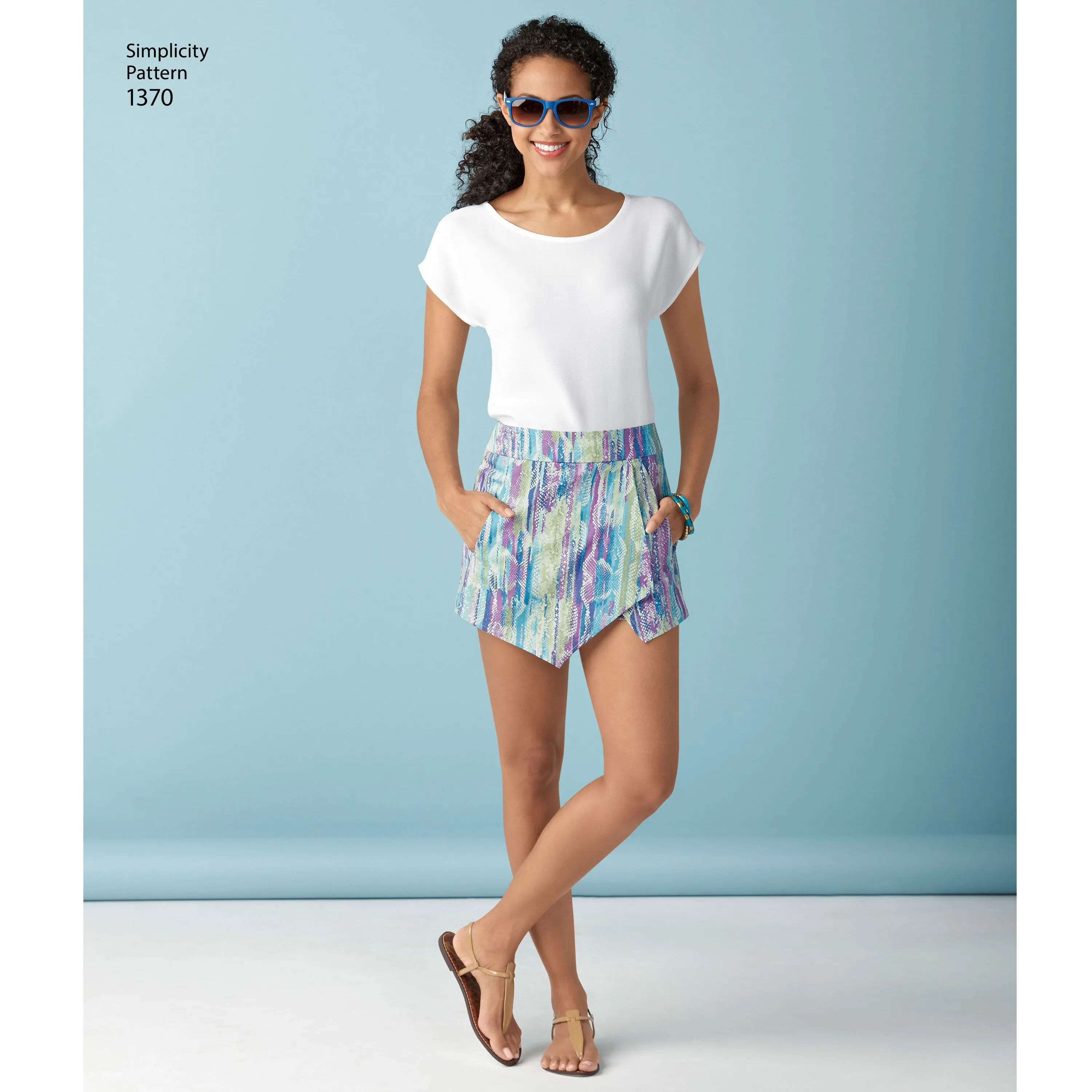 Simplicity Sewing Pattern 1370 Misses’ Shorts, Skort and Skirt