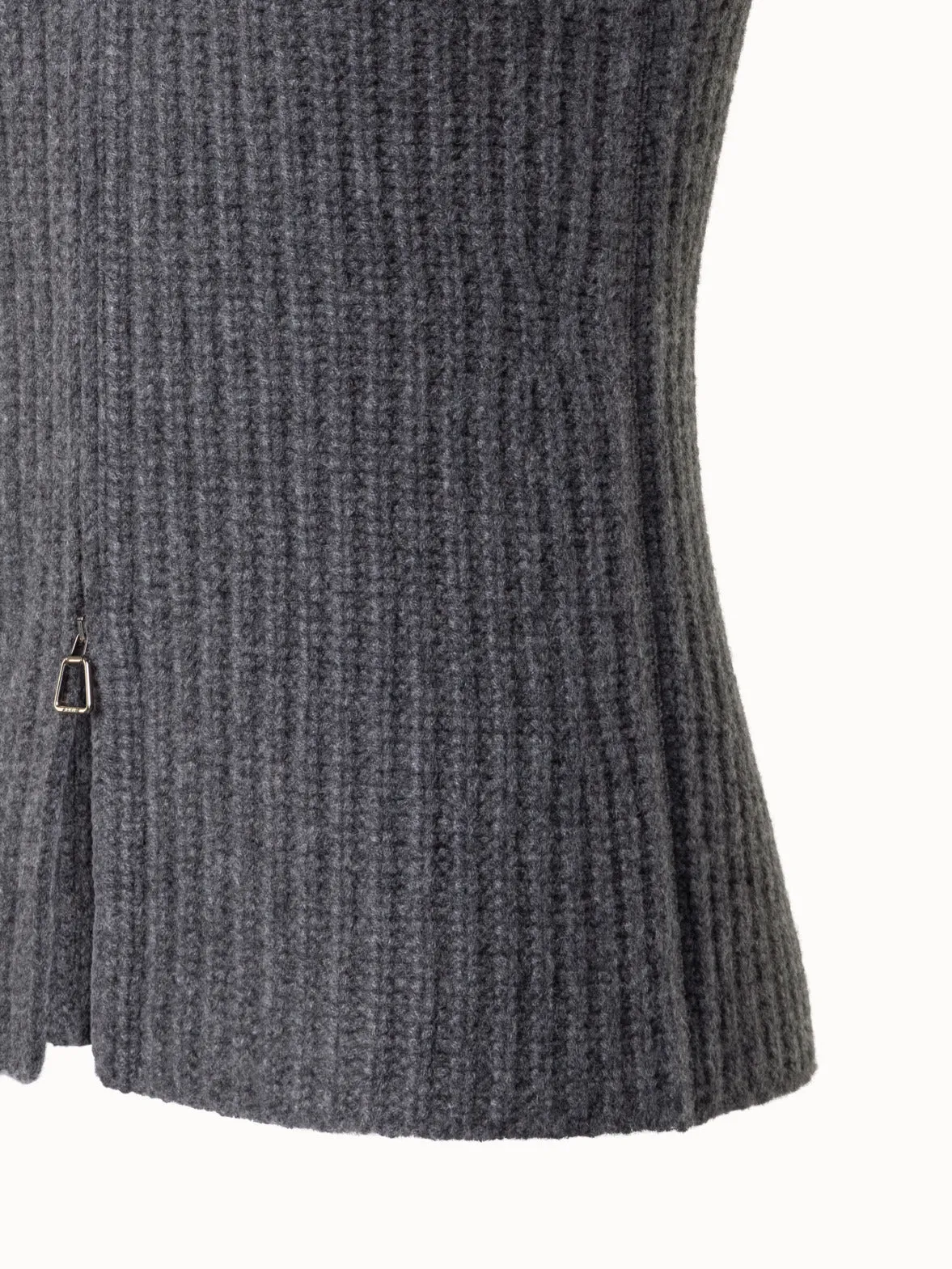 Sleeveless Cashmere Heavy Knit Gilet