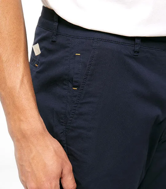 Slim Chino Trousers Dark Blue