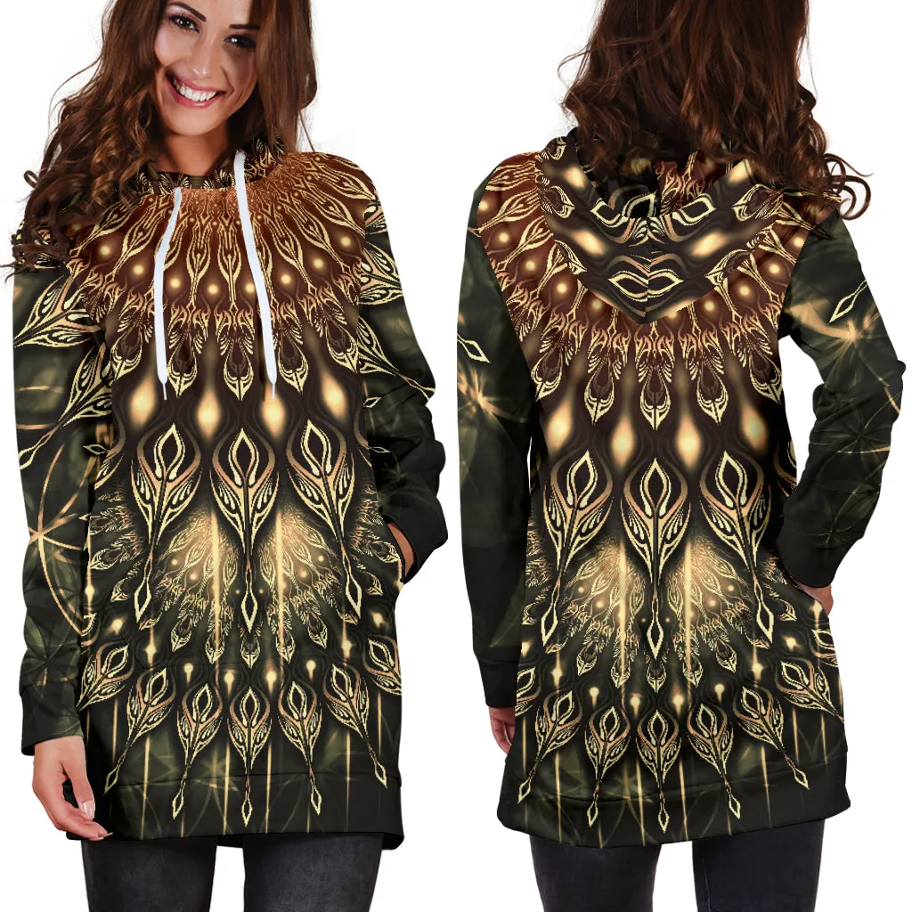 Sound Wheel Mandala | Hoodie Dress | Mandalazed