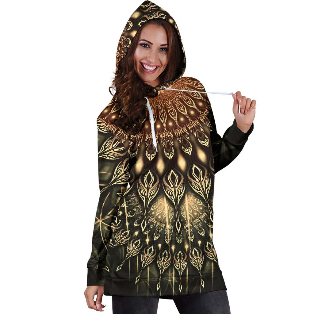 Sound Wheel Mandala | Hoodie Dress | Mandalazed