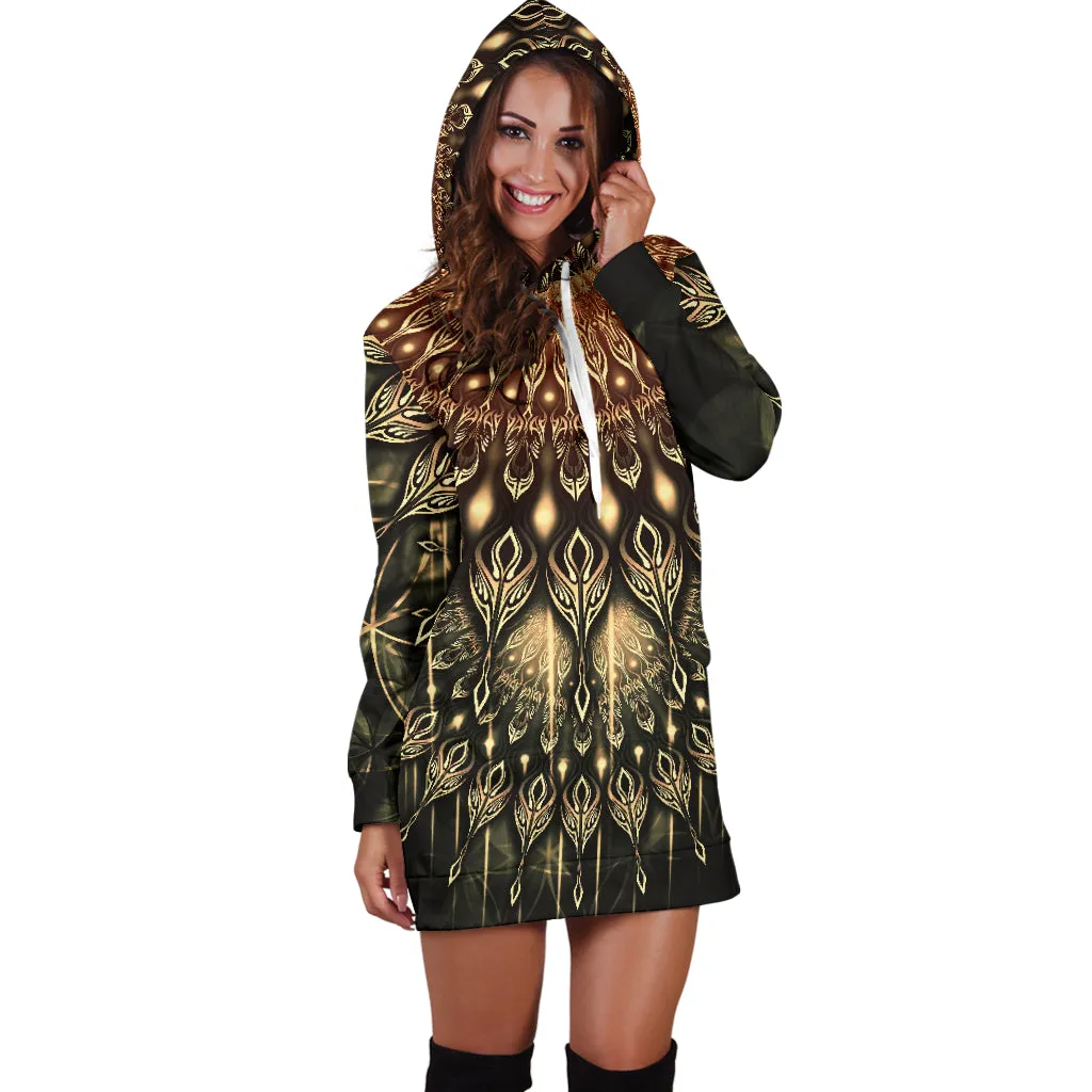 Sound Wheel Mandala | Hoodie Dress | Mandalazed