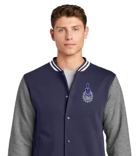 Spike Fleece Letterman Jacket