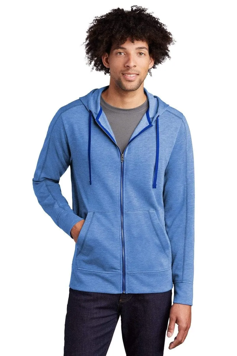 Sport-Tek ST293: PosiCharge Tri-Blend Wicking Fleece Full-Zip Hooded Jacket