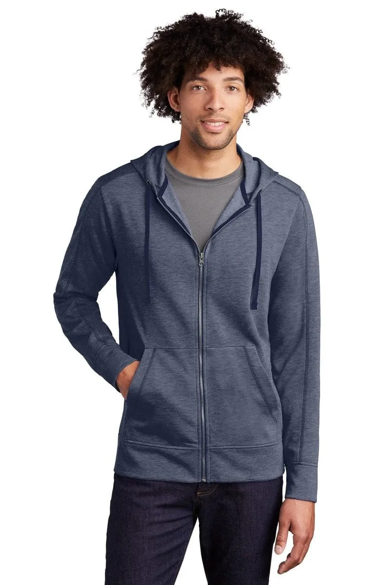 Sport-Tek ST293: PosiCharge Tri-Blend Wicking Fleece Full-Zip Hooded Jacket