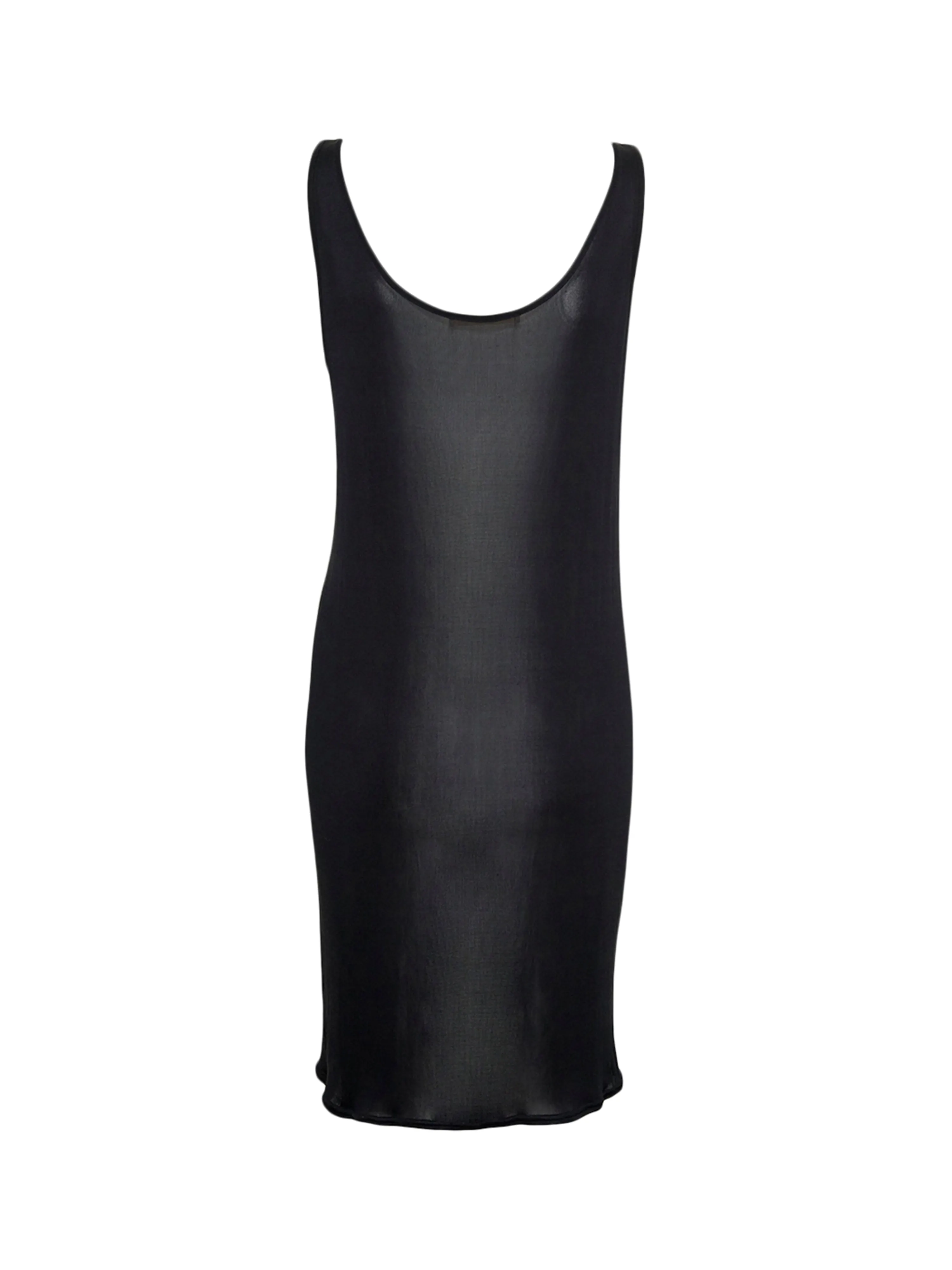 Sporty Slip Dress | Silk - Black