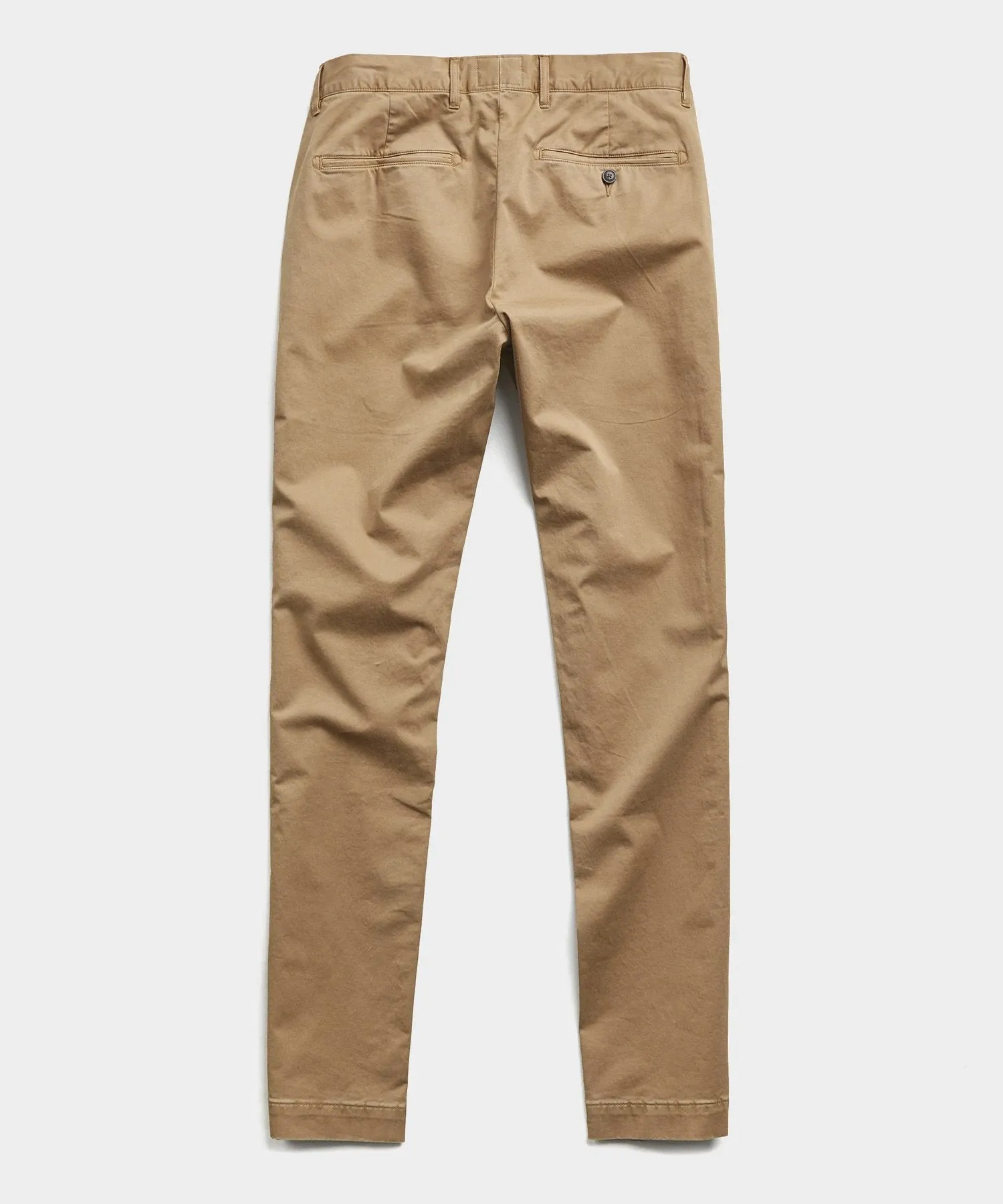 Straight Fit Tab Front Stretch Chino in Khaki