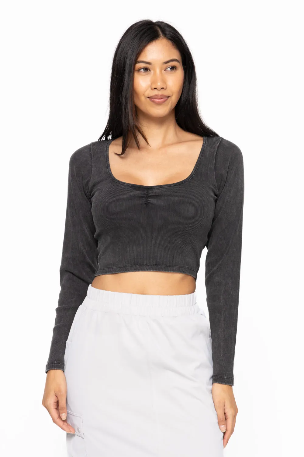 Sweetheart Rib Crop Top