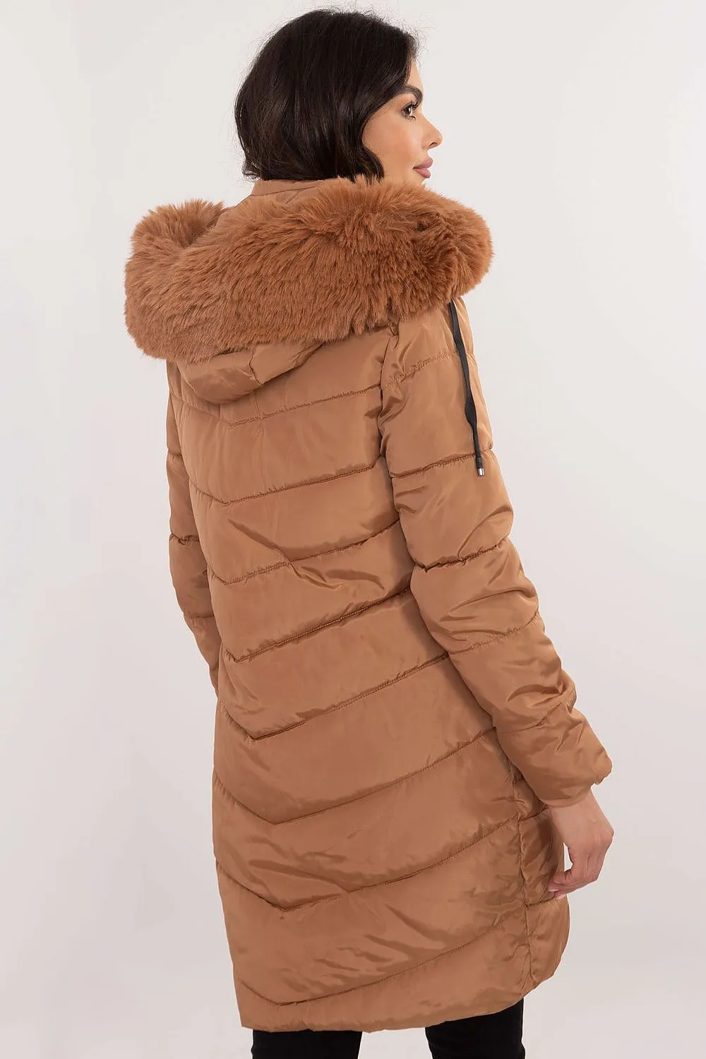 TEEK - NY Zippered Chest Expandable Side Plush Coat