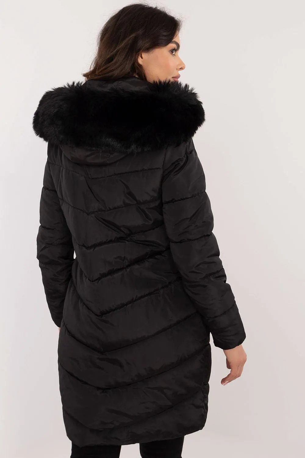 TEEK - NY Zippered Chest Expandable Side Plush Coat