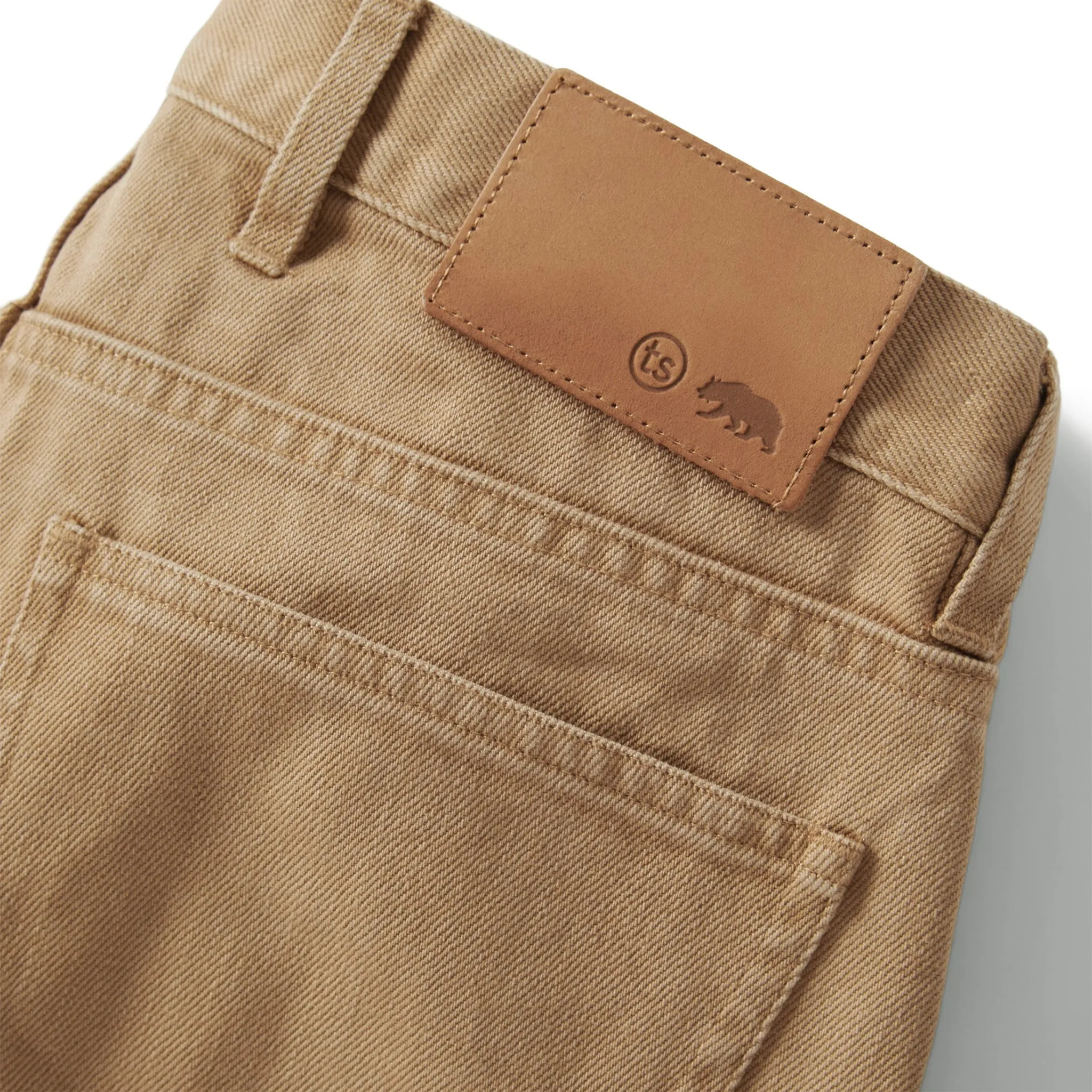 The Democratic All Day Pant in Washed Tobacco Selvage