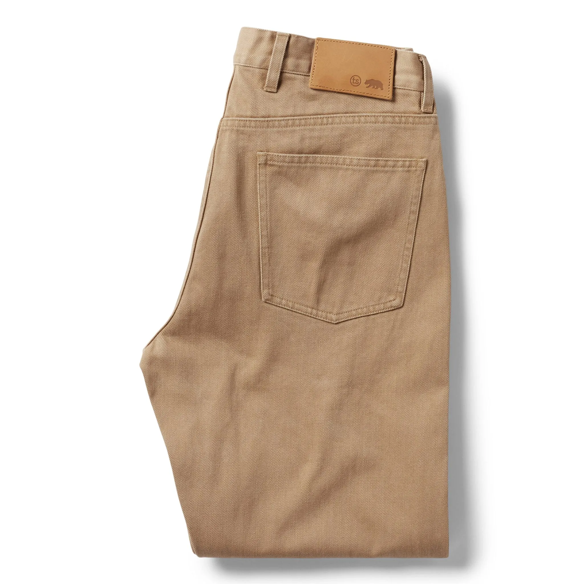 The Democratic All Day Pant in Washed Tobacco Selvage