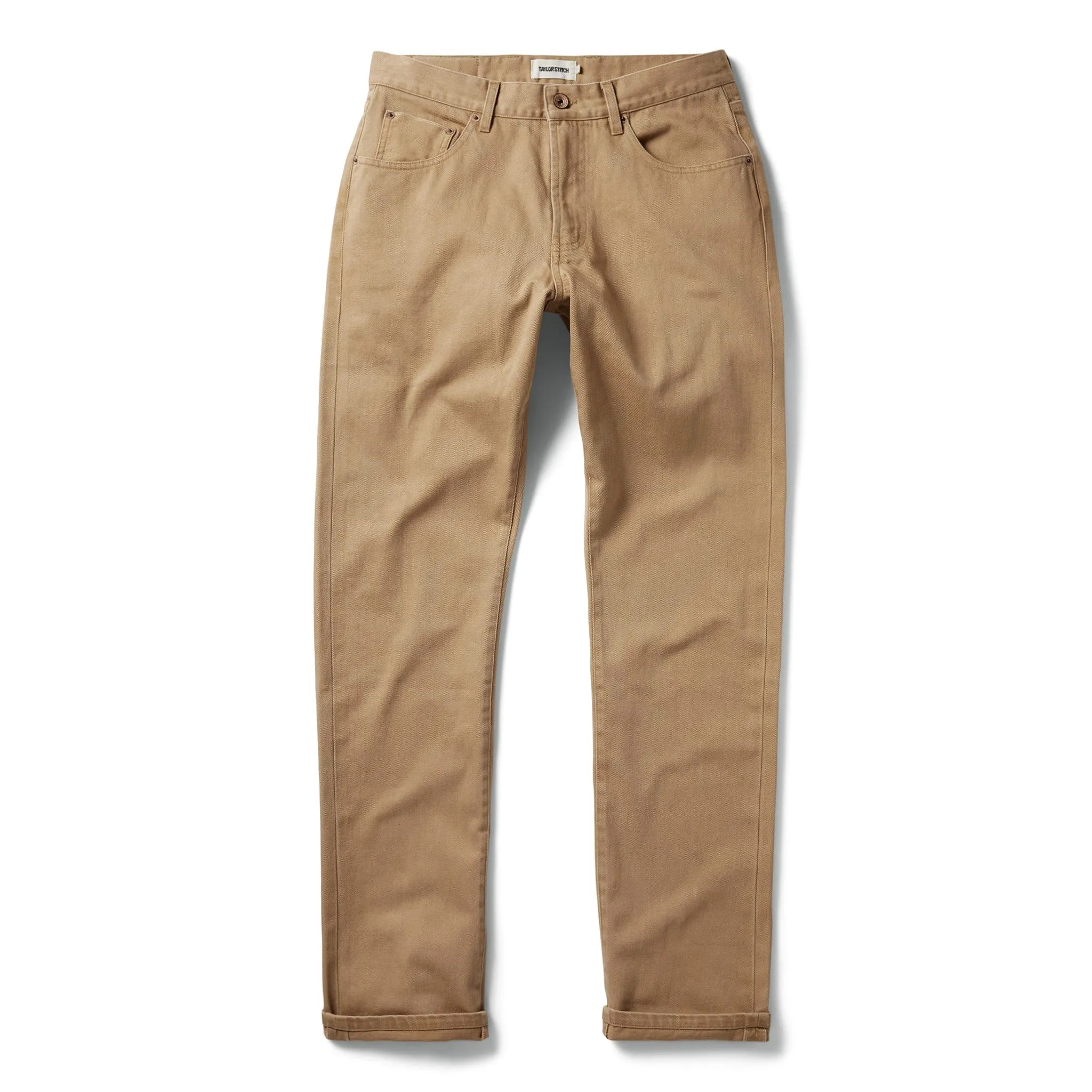 The Democratic All Day Pant in Washed Tobacco Selvage