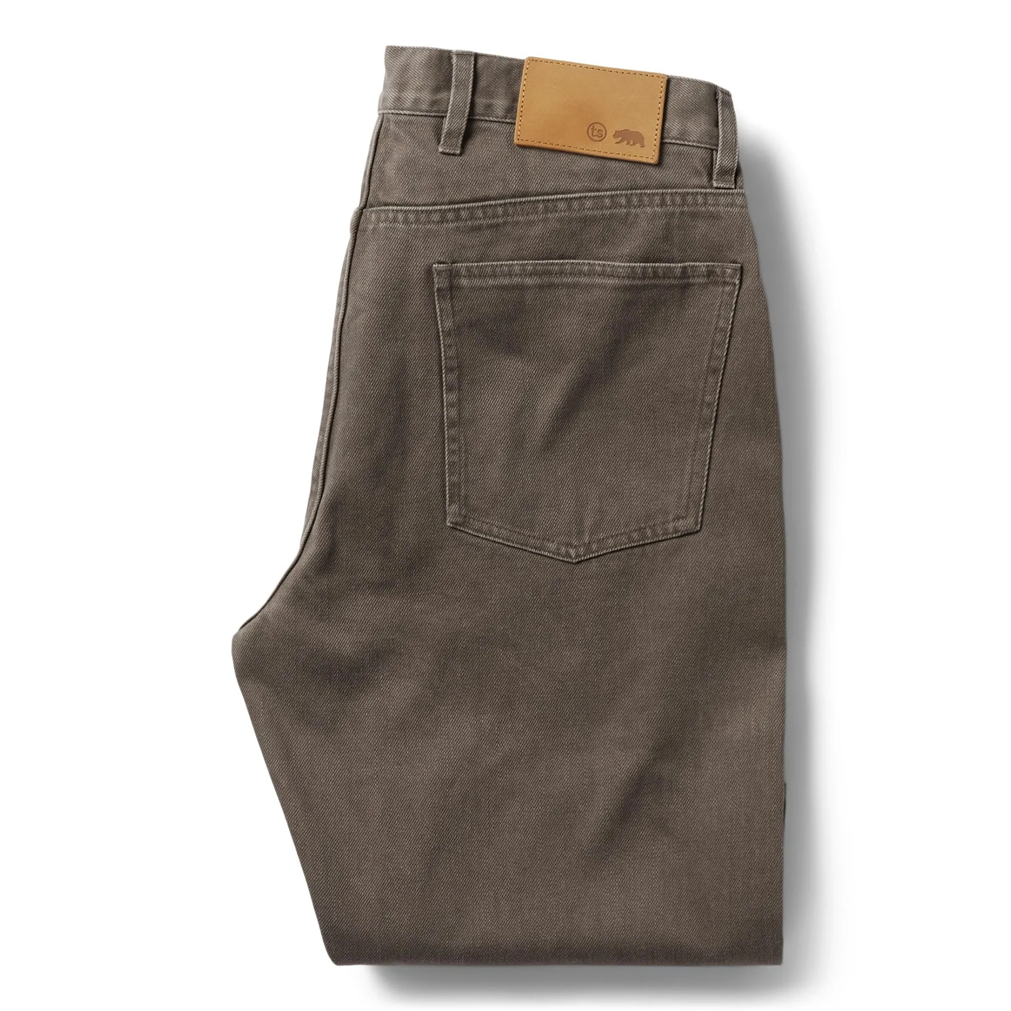 The Democratic All Day Pant in Washed Walnut Selvage