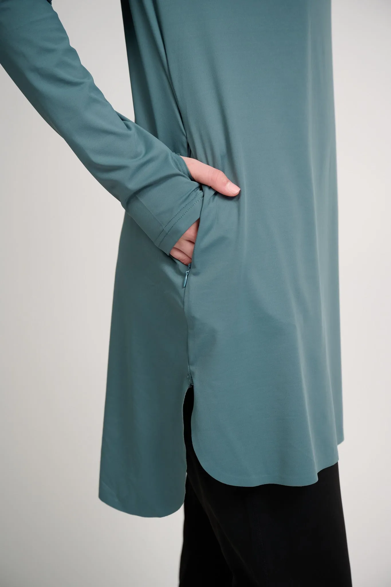 The Staple Modest Sports Dress- Muted Teal