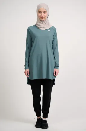 The Staple Modest Sports Dress- Muted Teal