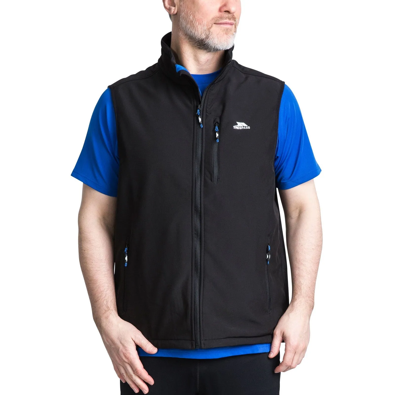 Trespass Vassus Softshell Gilet - Black