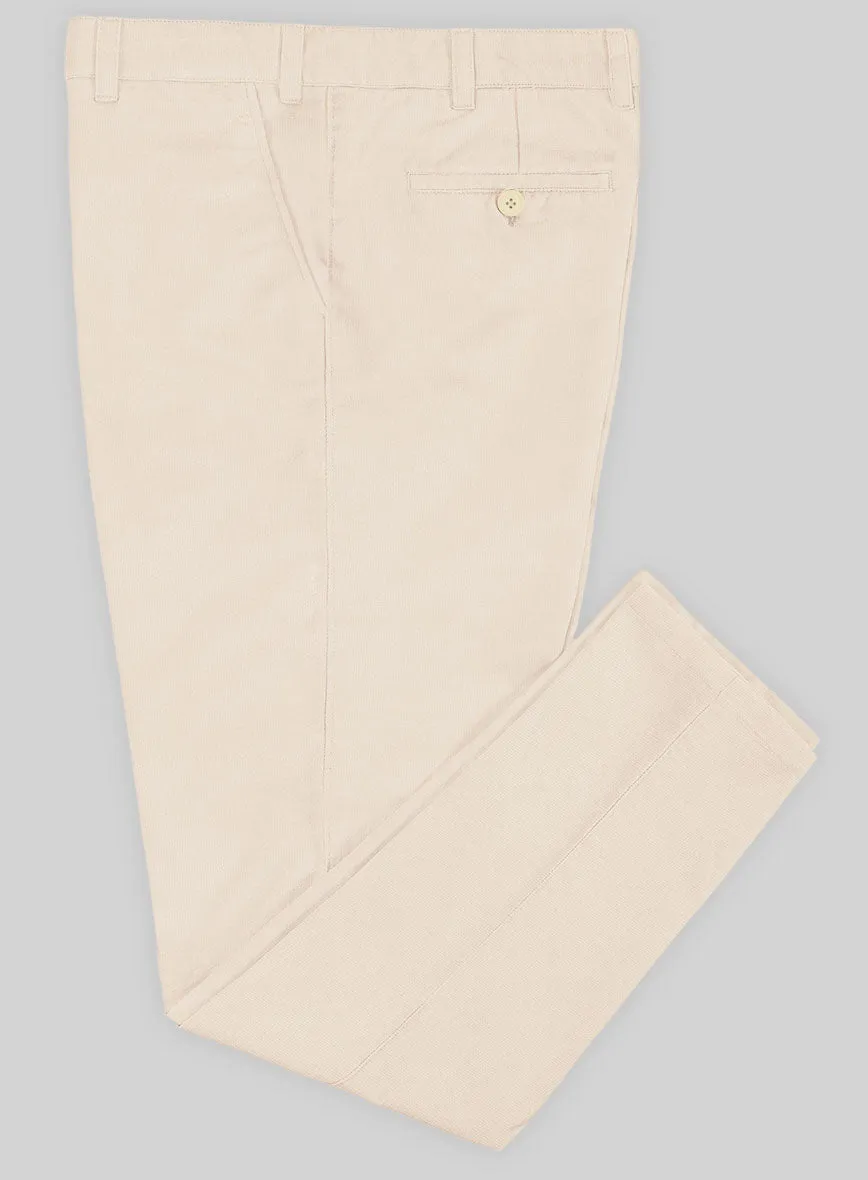 Washed Light Khaki Stretch Chino Pants