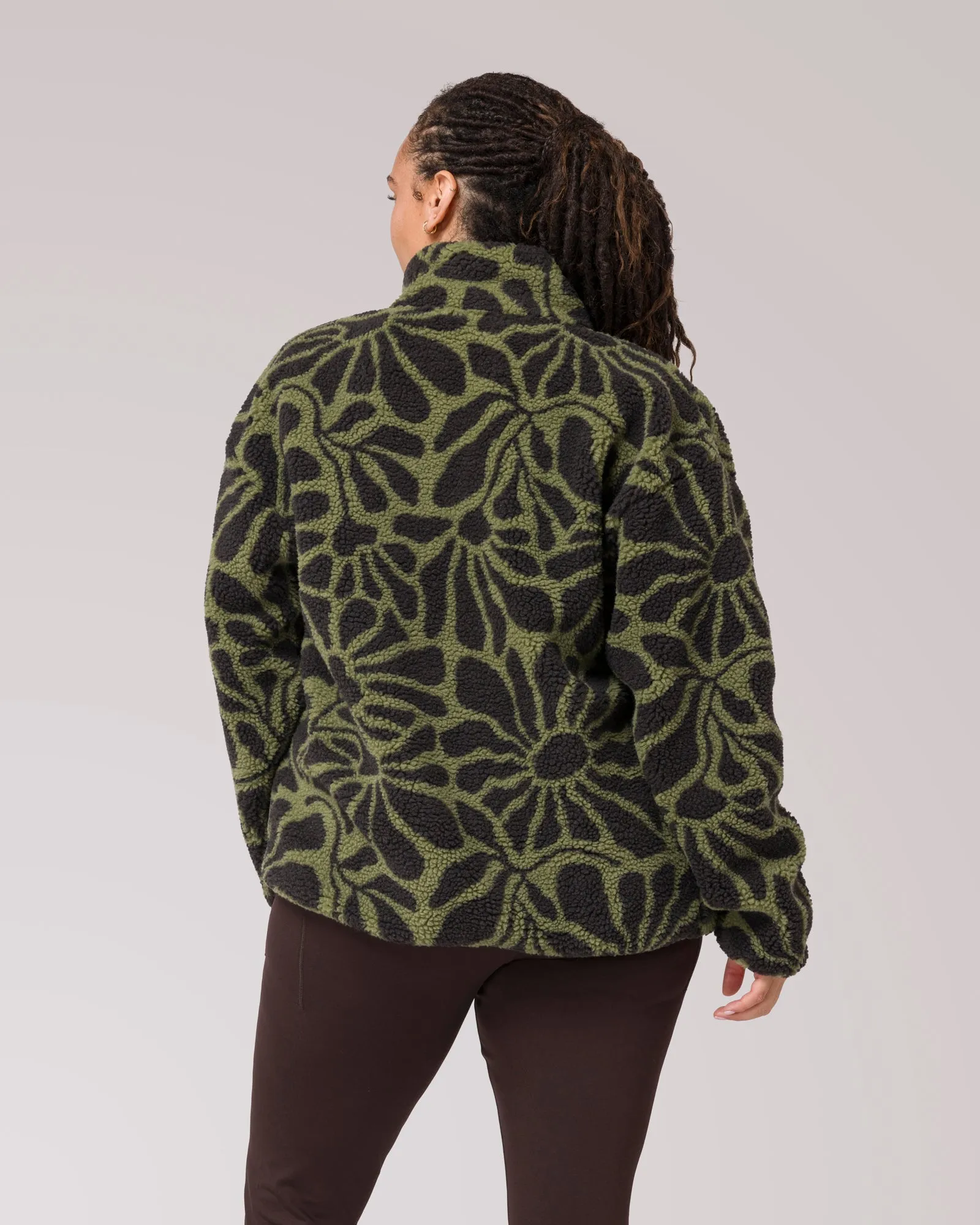 Wildflowers Full Zip High Pile Fleece