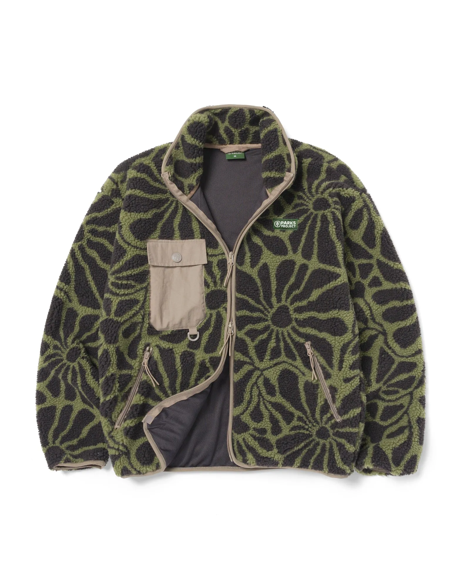 Wildflowers Full Zip High Pile Fleece