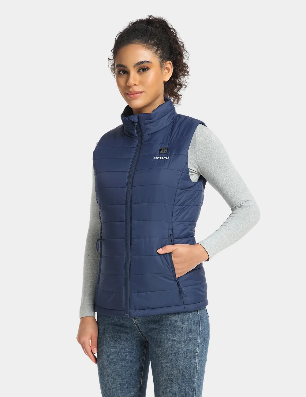 Women's Classic Heated Vest - Navy Blue