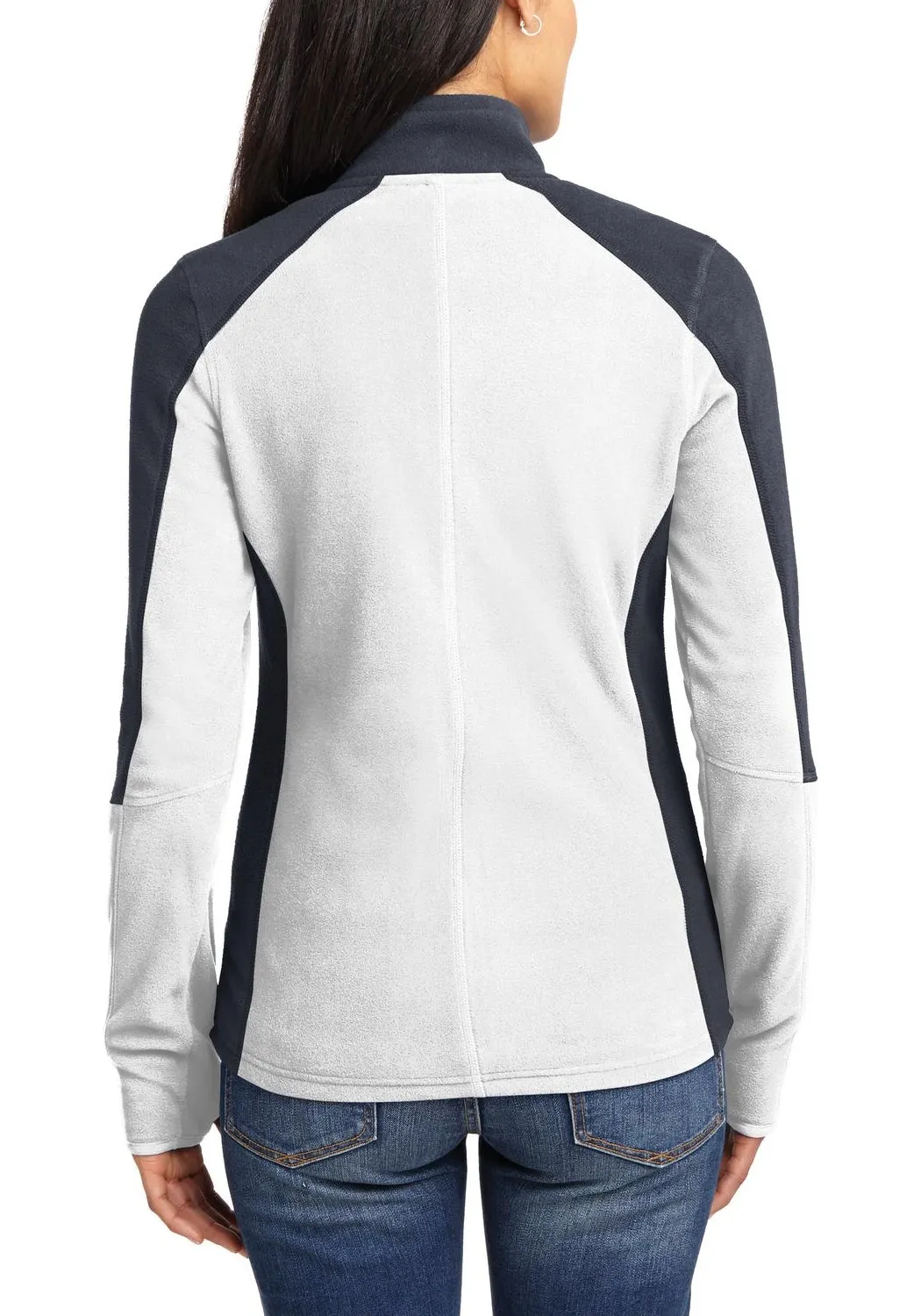 Women's Full-Zip Colorblock Microfleece Jacket