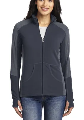 Women's Full-Zip Colorblock Microfleece Jacket